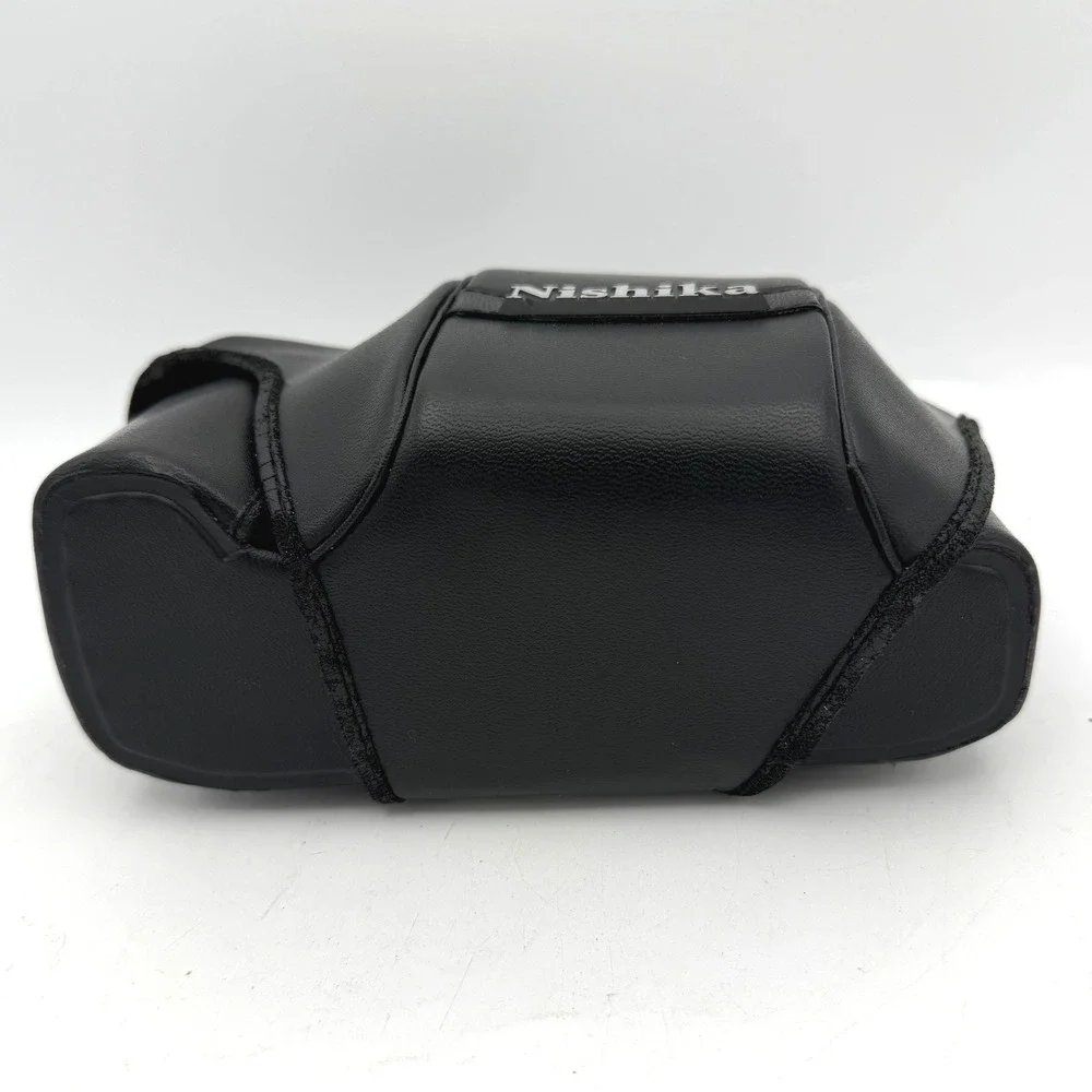 Nishika Camera Case Black Vintage 3D 35mm Faux Leather Snap Closure N8000